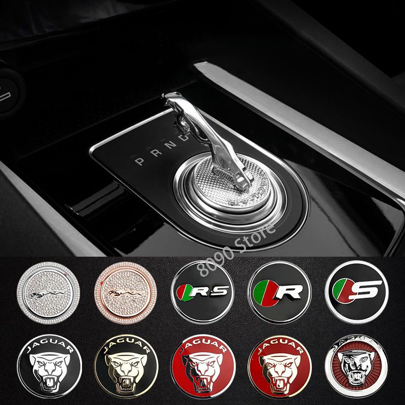 Miếng Dán Núm Gạt Chuyển Số R S RS Cho Jaguar XF2008 XF2009 XJS XJ8