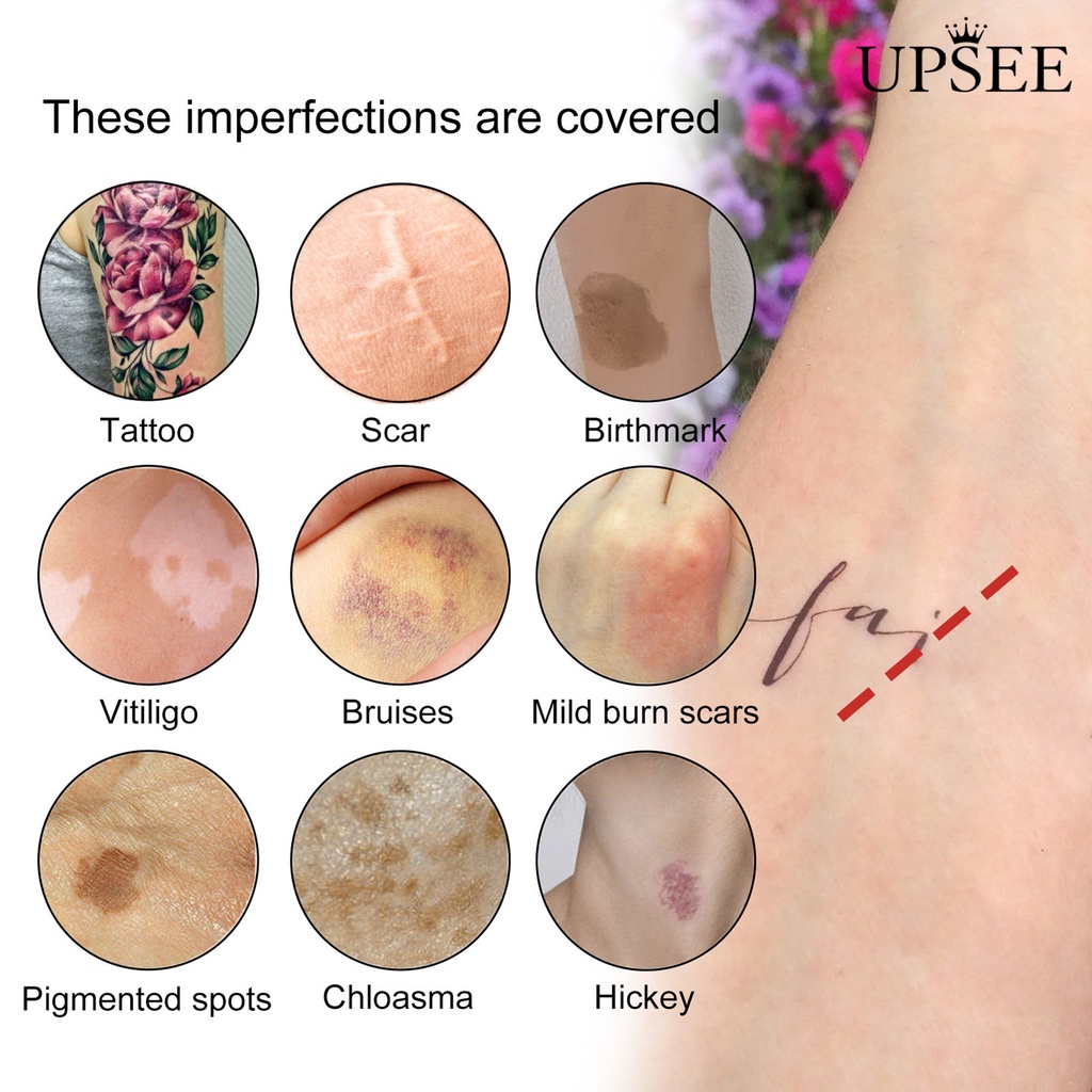 Set 4 Kem Che Khuyết Điểm Hình Xăm 40g Chống Thấm Nước Và Mồ Hôi Lâu Trôi Không Gây Khó Chịu