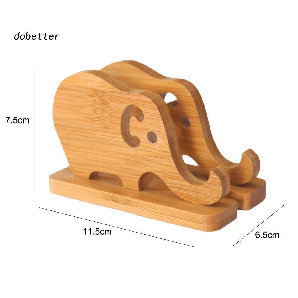 Giá Đỡ Điện Thoại Bằng Tre Hình Chú Voi Đáng Yêu