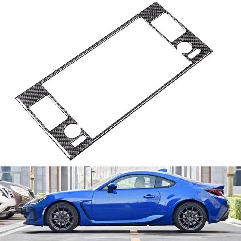 1 Miếng Dán Bảng Điều Khiển Trung Tâm Bằng Sợi Carbon Mềm Cho Subaru BRZ 2022