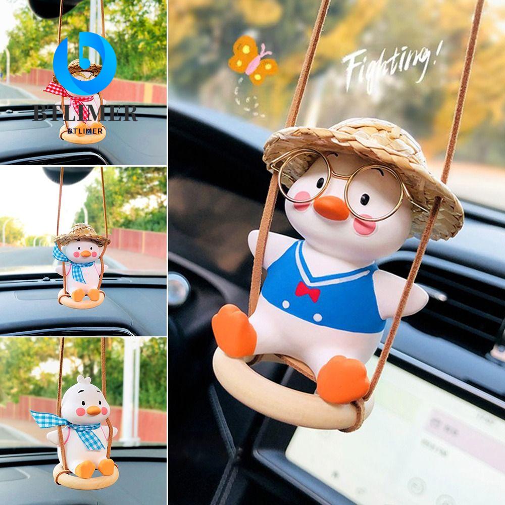 Dây Treo Trang Trí Xe Hơi Hình Vịt Đội Nón Rơm