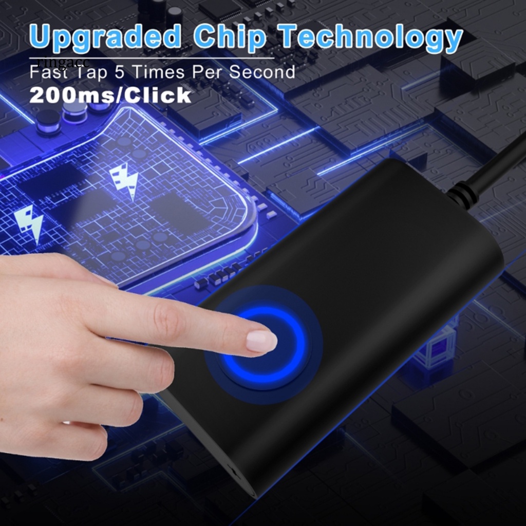 Chuột RGA Kết Cấu Type-C Màu Đen Chống Ngủ Cho Máy Tính 2 Trong 1