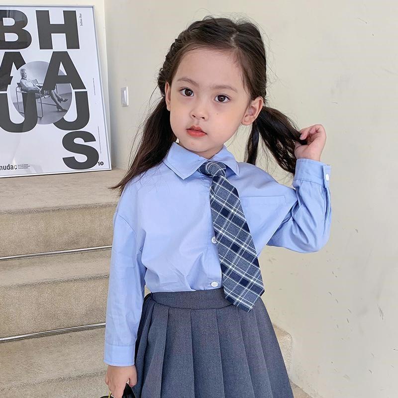 Áo Sơ Mi Trắng Tay Dài Phong Cách Hàn Quốc Thời Trang Xuân Thu 2023 Mới