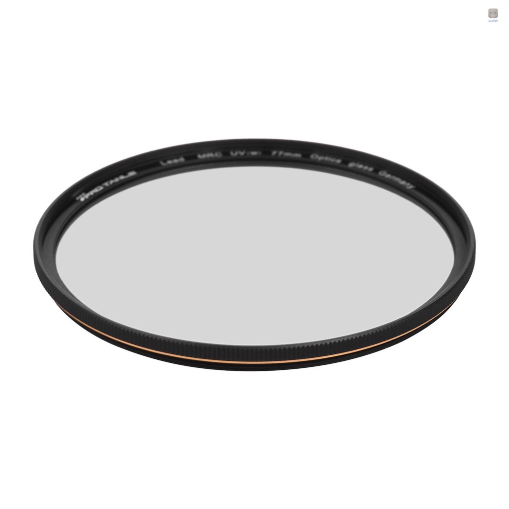 Kính Lọc Tia Cực Tím 77mm 22 Lớp Tráng Gương Siêu Mỏng Kèm Giá Đỡ Lưu Trữ Cho Lens Máy Ảnh