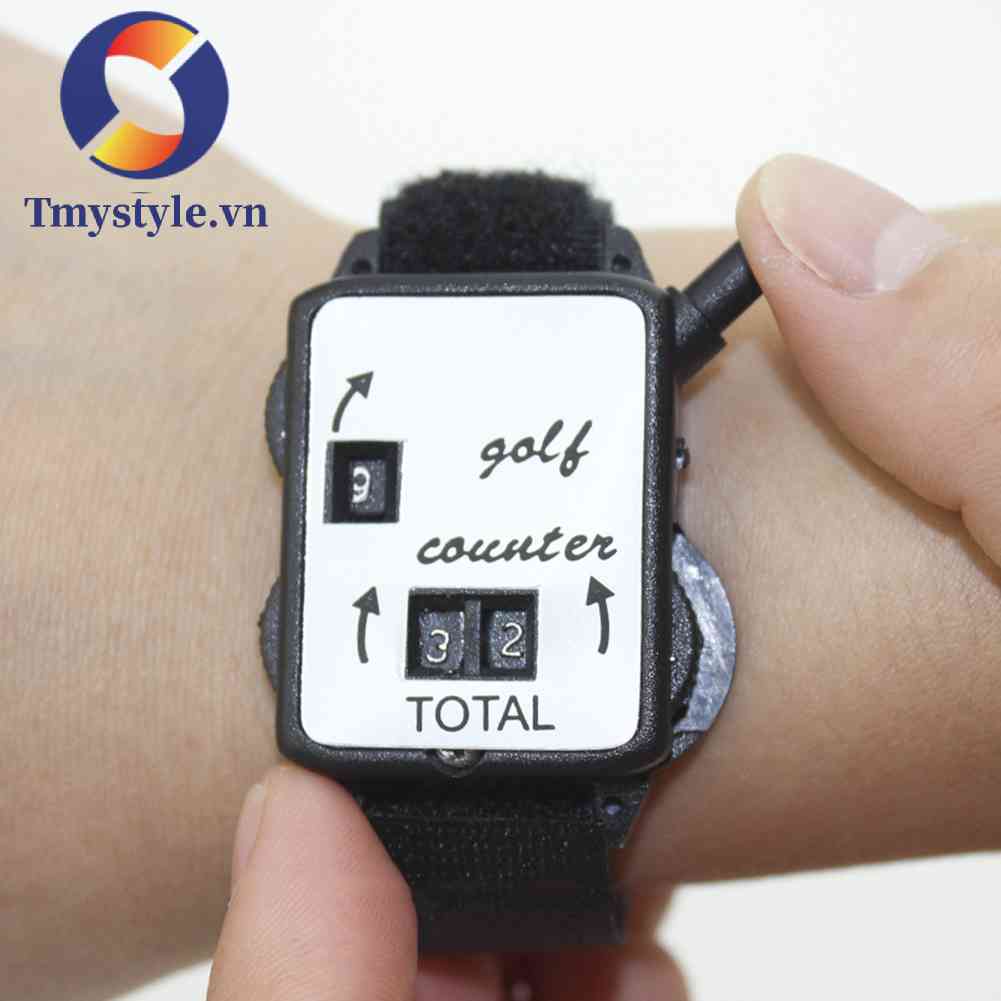 Máy Đếm Điểm Chơi Golf Kèm Dây Đeo Cổ Tay Tiện Dụng