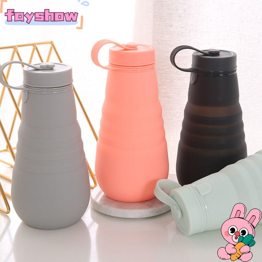 Cốc Uống Nước Dạng Nén Bằng Silica Gel Có Nắp Đậy Tiện Dụng Cho Hoạt Động Ngoài