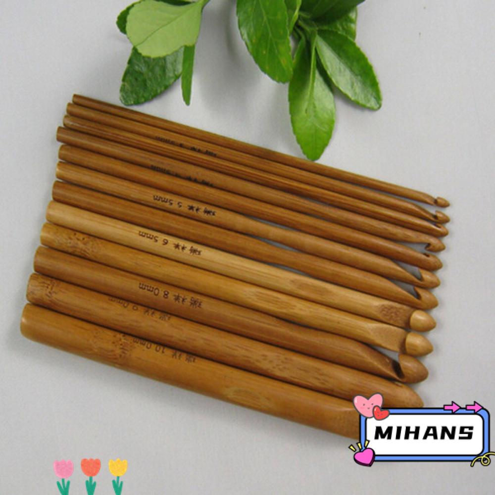 Bộ 12 Cây Móc Len Bằng Tre