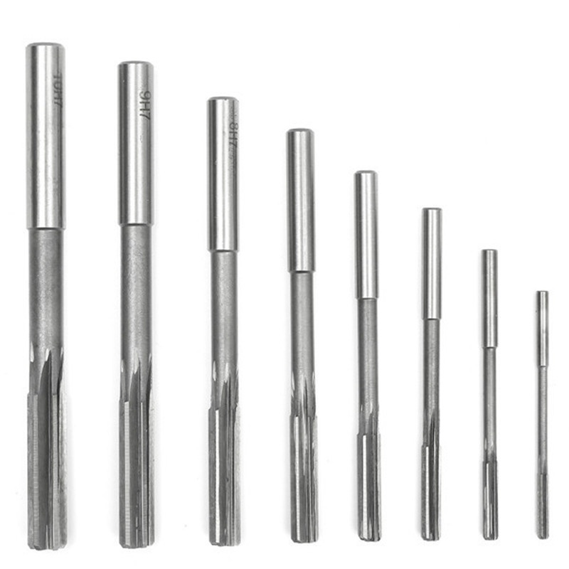 Set 8 Mũi Khoan HSS H7 3 / 4 / 5 / 6 / 7 / 8 / 9 / 10mm Cho Máy Phay