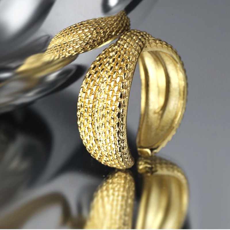 Nhẫn Dây Xích Chéo Thiết Kế Hợp Thời Trang Phong Cách Hàn Quốc Cho niche Tối Giản ins. Nhẫn Hở Đeo Ngón Trỏ Cá Tính Đa Năng Cho Nam Nữ