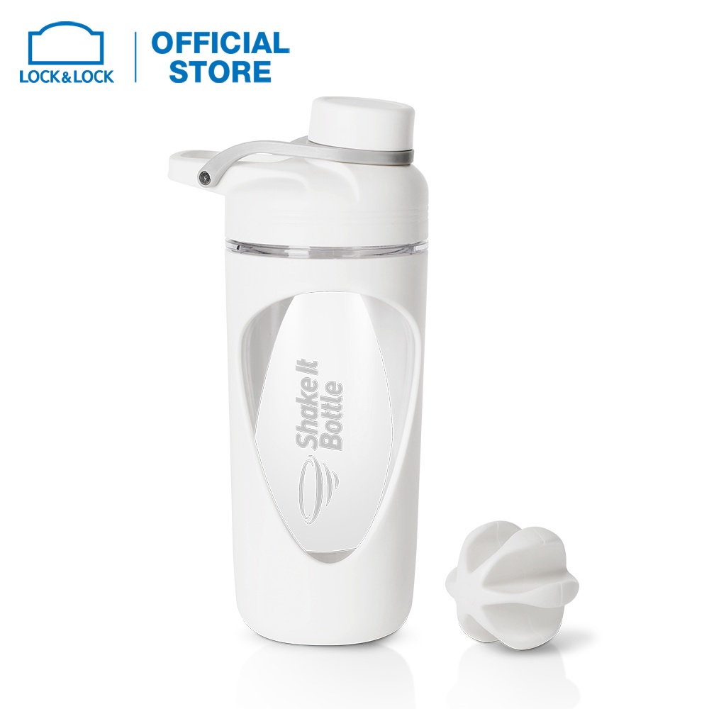 Bình lắc shaker whey tập thể thao gym LocknLock 800ml BALANCE SHAKE HAP949 có vạch chia, quai xách HAPOS MALL OFFICIAL | BigBuy360 - bigbuy360.vn