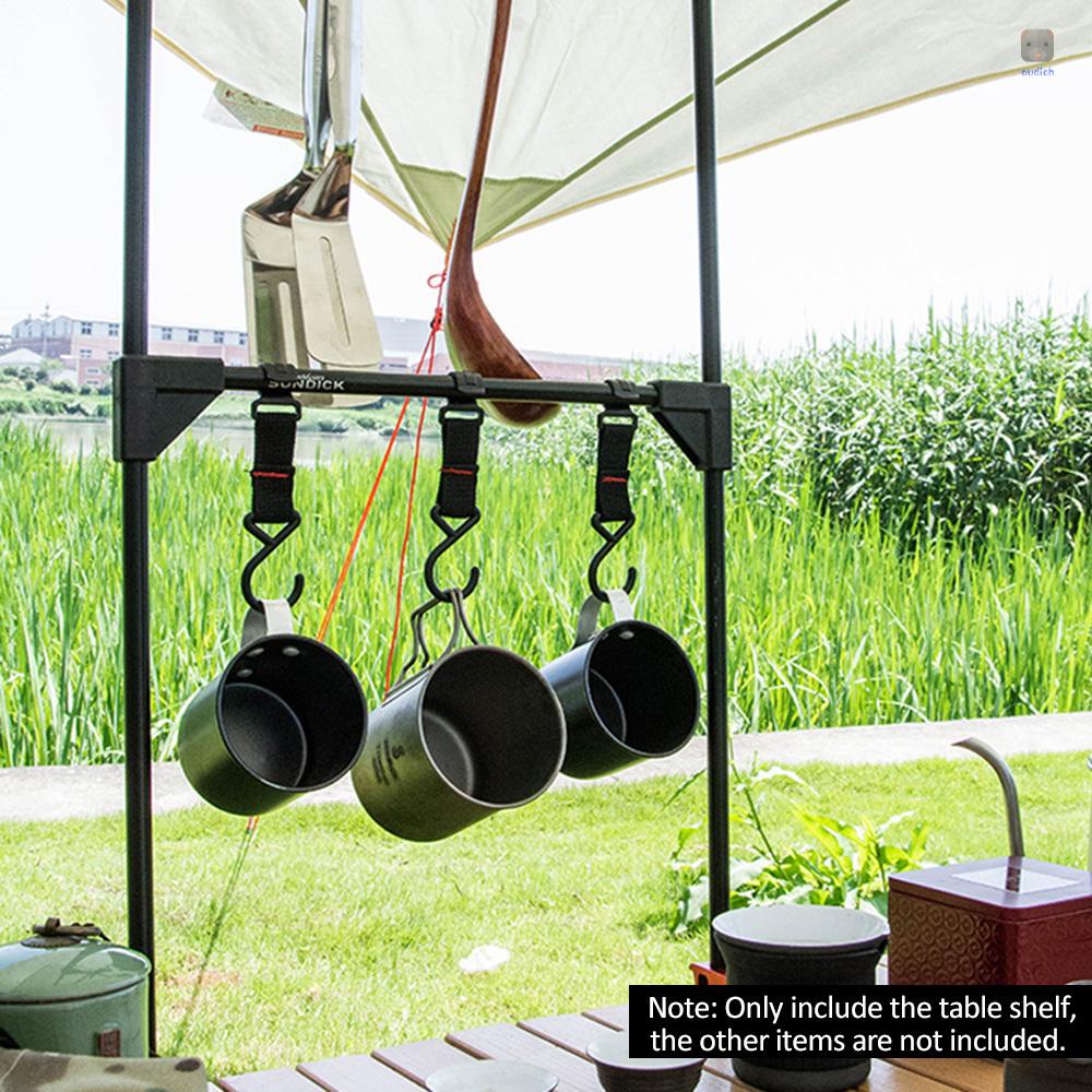 Kệ Để Bàn Siêu Nhẹ Bằng Hợp Kim Nhôm Tùy Chỉnh Kèm Móc Tiện Dụng Mang Theo Cắm Trại