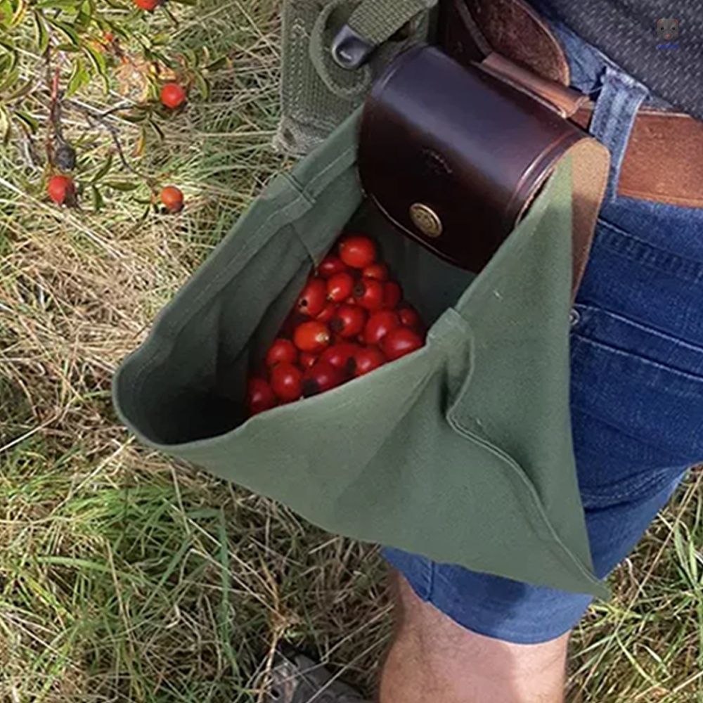 Túi Canvas Đeo Hông Đựng Dụng Cụ Ăn Uống Tiện Lợi