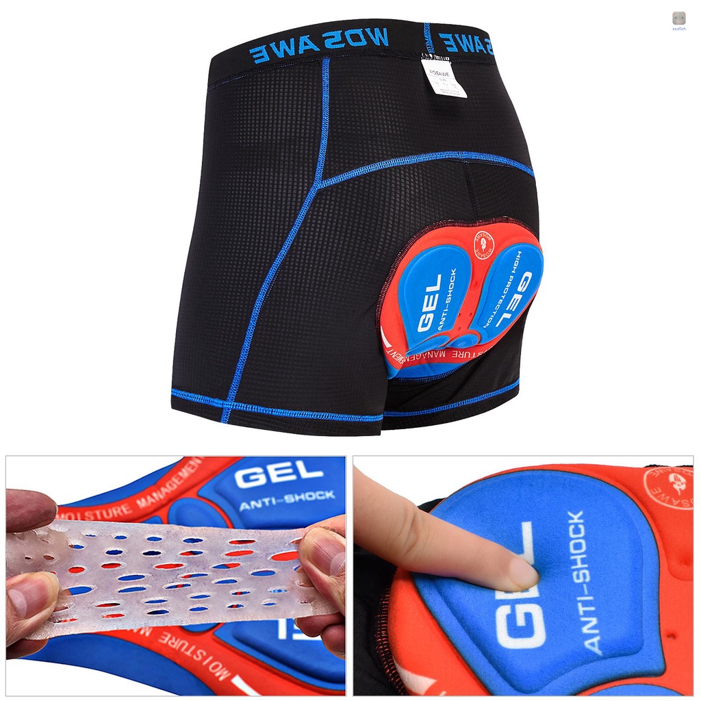 Quần Short Có Đệm Gel Thoáng Khí Trọng Lượng Nhẹ Cho Nam Khi Đi Xe Đạp Leo Núi