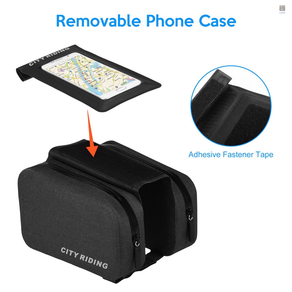 Túi Đựng Điện Thoại Gắn Khung Trước Xe Đạp Chống Nước Mưa Tiện Dụng