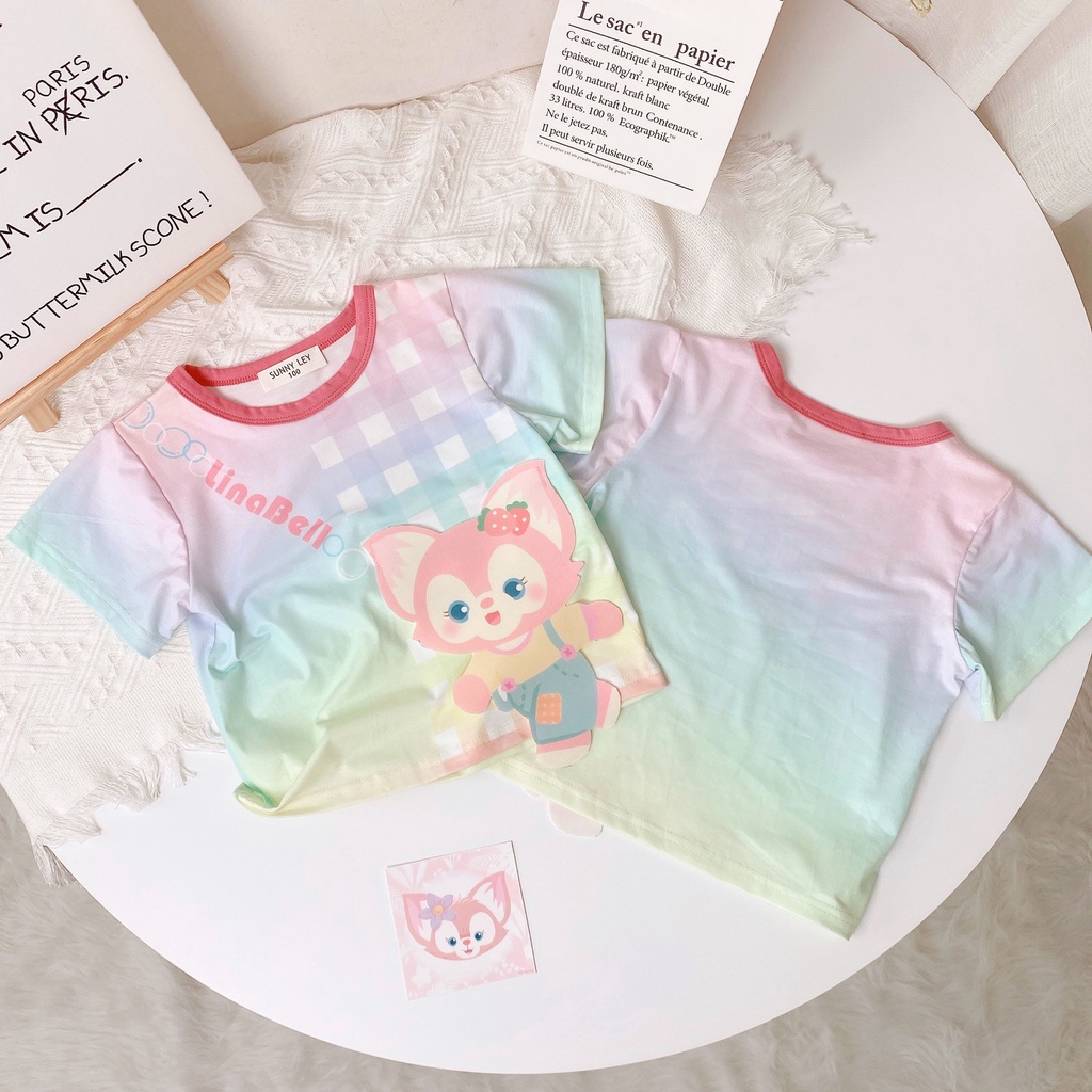 Áo Thun 100% Cotton Tay Ngắn Thoáng Khí In Họa Tiết Hoạt Hình Thời Trang Mùa Hè 2023 Cho Bé