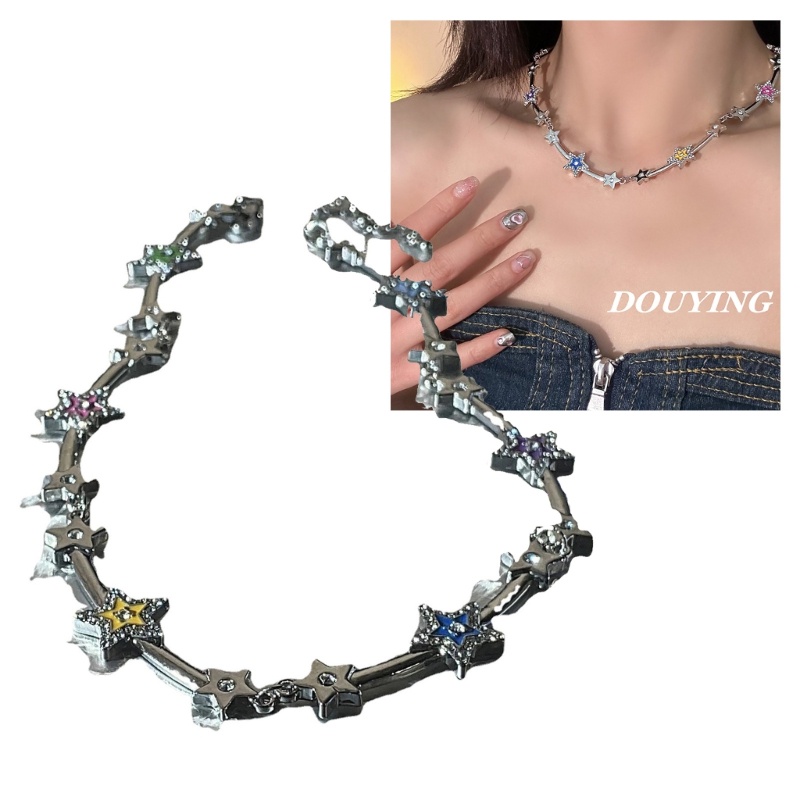 Dây Chuyền Sợi Xích Đính Đá Đơn Giản Thời Trang Cho Nữ