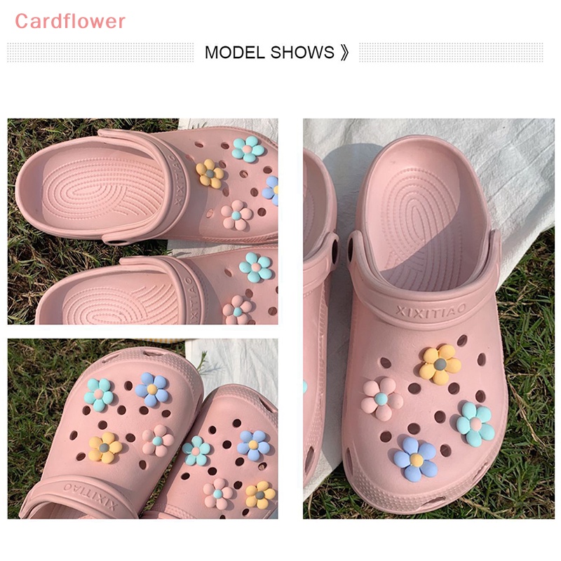 Bộ 8 Phụ Kiện Trang Trí Giày Hình Hoa Dễ Thương Cho Bé