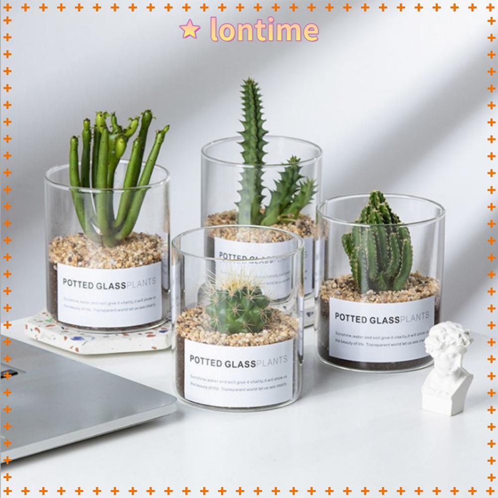 Bình Hoa Thủy Tinh Trong Suốt Hình Trụ Dùng Trang Trí Tiệc Cưới