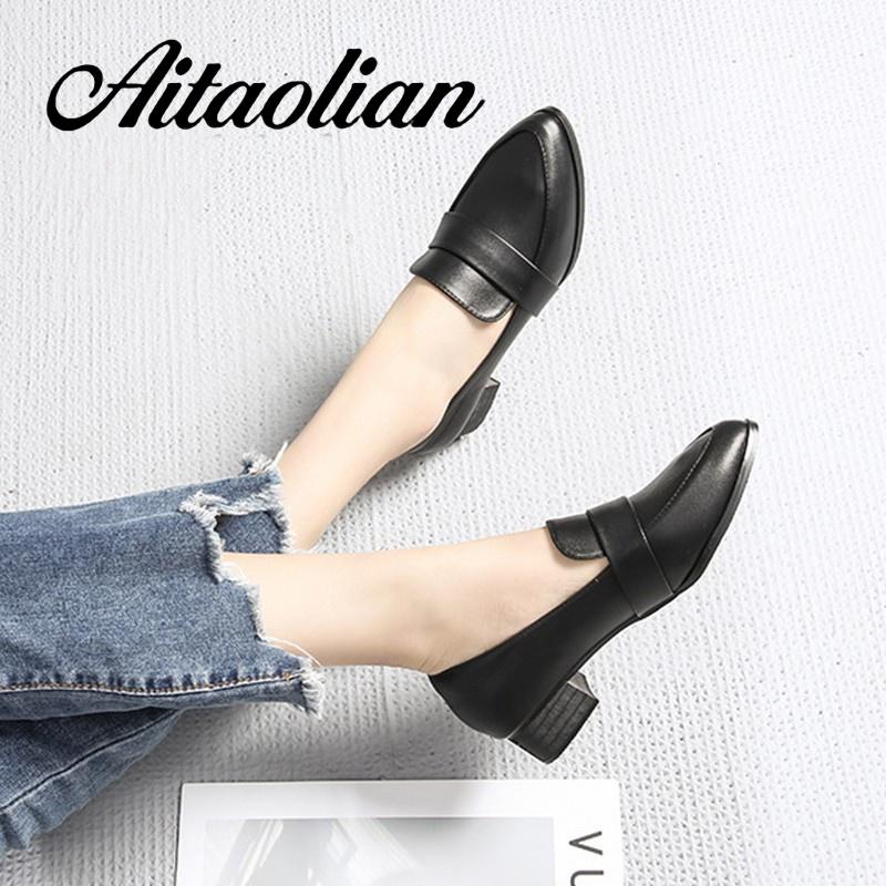 Giày Cao Gót Da Bóng Mũi Nhọn Phong Cách Hàn Quốc