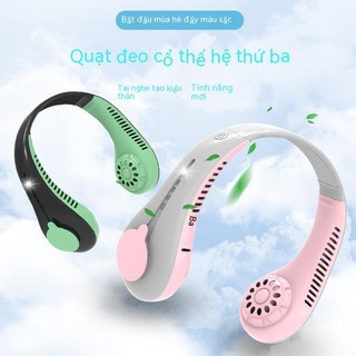 Quạt treo cổ quạt không cánh làm mát quạt treo cổ quạt treo cổ cầm tay quạt treo cổ kiểu mới bán buôn