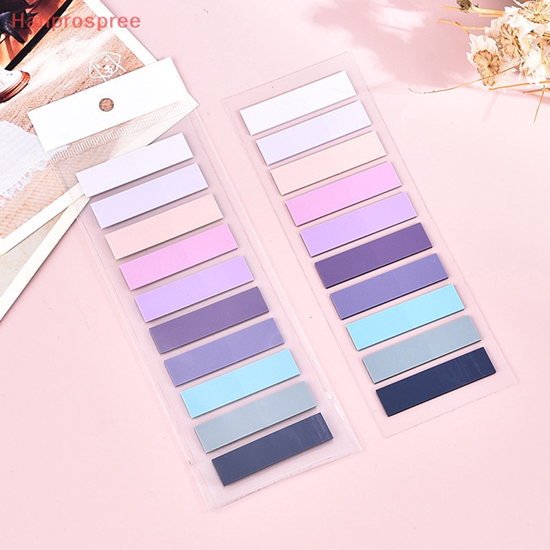 Hanprospree > Cuộn 200 Tờ Giấy Đánh Dấu Trang Sách Trong Suốt Chống Thấm Nước Hình Lá Cờ Cho Học Sinh