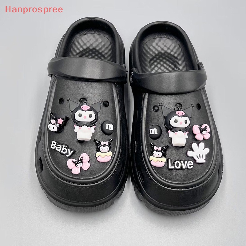 1 Bộ Phụ Kiện Trang Trí Giày Hình Hoa Hoạt Hình Tháo Rời Được DIY