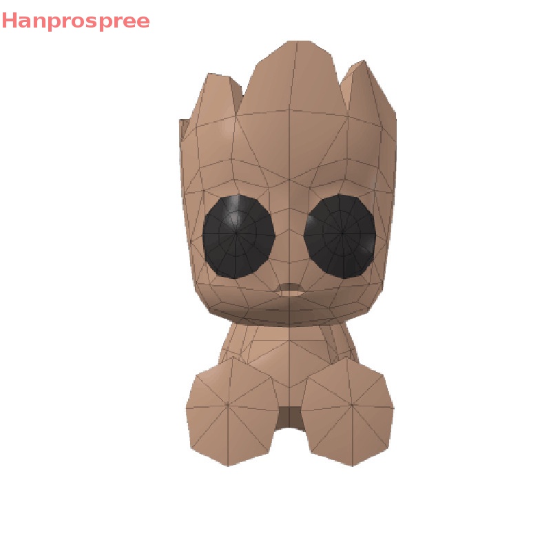 Mô Hình Nhân Vật Groot Olaf 3D Bằng Giấy Thủ Công Để Bàn Trang Trí