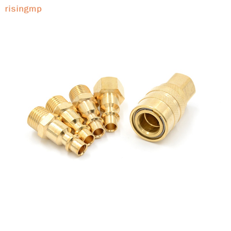 Set 5 Đầu Nối Ống Khí Bằng Đồng Thau Kích Thước 1 / 4 &quot;NPT Tiện Dụng