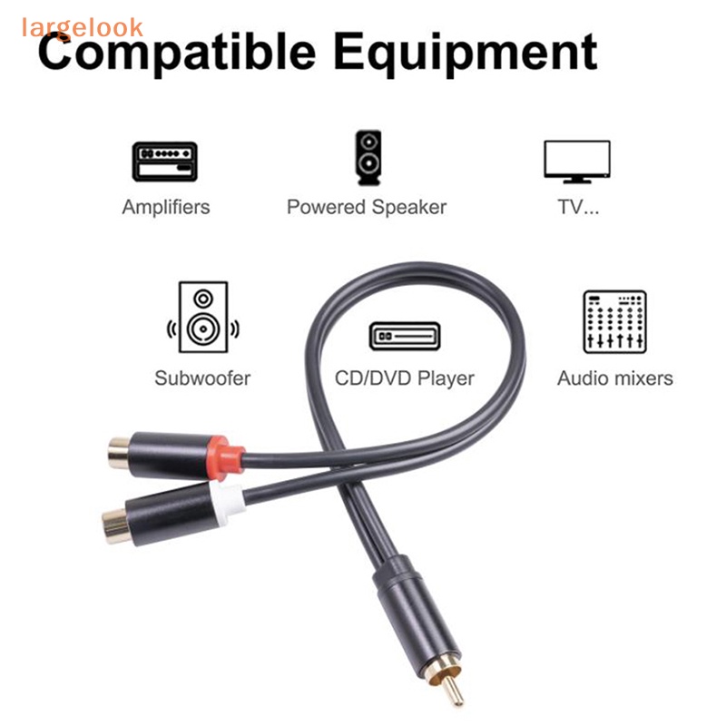 Cáp ChuyểN ĐổI Âm Thanh 2RCA Lỗ CắM Sang ĐầU CắM 1RCA Chuyên DụNg