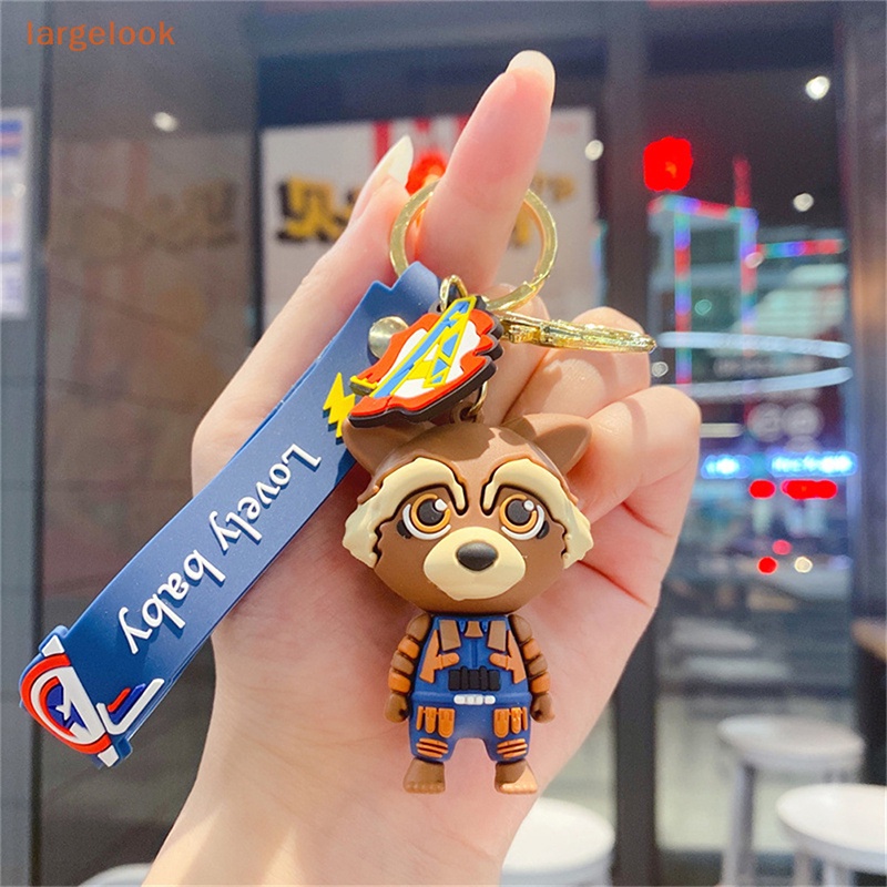 Móc Khóa Silica gel Hình Nhân Vật Groot Hoạt Hình Dễ Thương