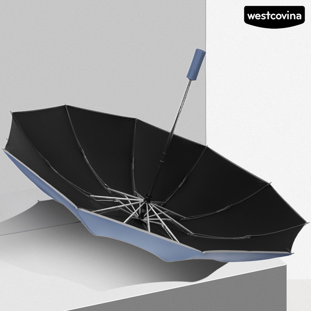 [COD]☁Dù Gấp Tự Động Có Đèn Pin LED Tay Cầm Dài Tiện Dụng