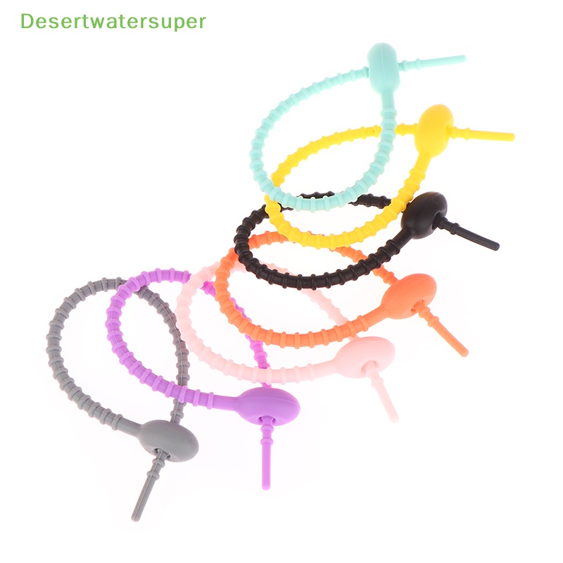 Dsvn Set 5 Dây Buộc Túi Silicone Đa Năng Có Thể Tái Sử Dụng