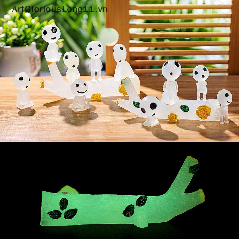 1 Đồ Chơi Mô Hình Nhân Vật Hoạt Hình Phát Sáng Trong Bóng Tối Bằng Nhựa Resin Diy