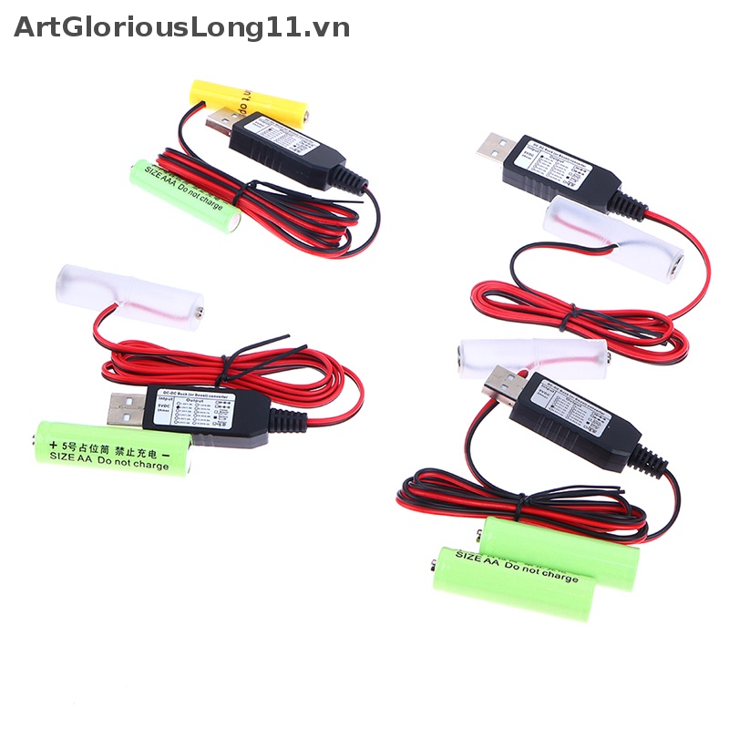 1 Dây Cáp Nguồn USB AA / AAA Thay Thế 1-3 Cái 1.5V.