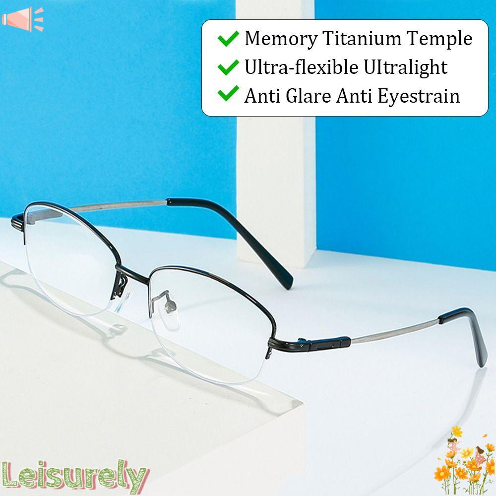 Kính Đọc Sách Nửa Gọng Đơn Giản Chống Ánh Sáng Xanh Thời Trang Cổ Điển