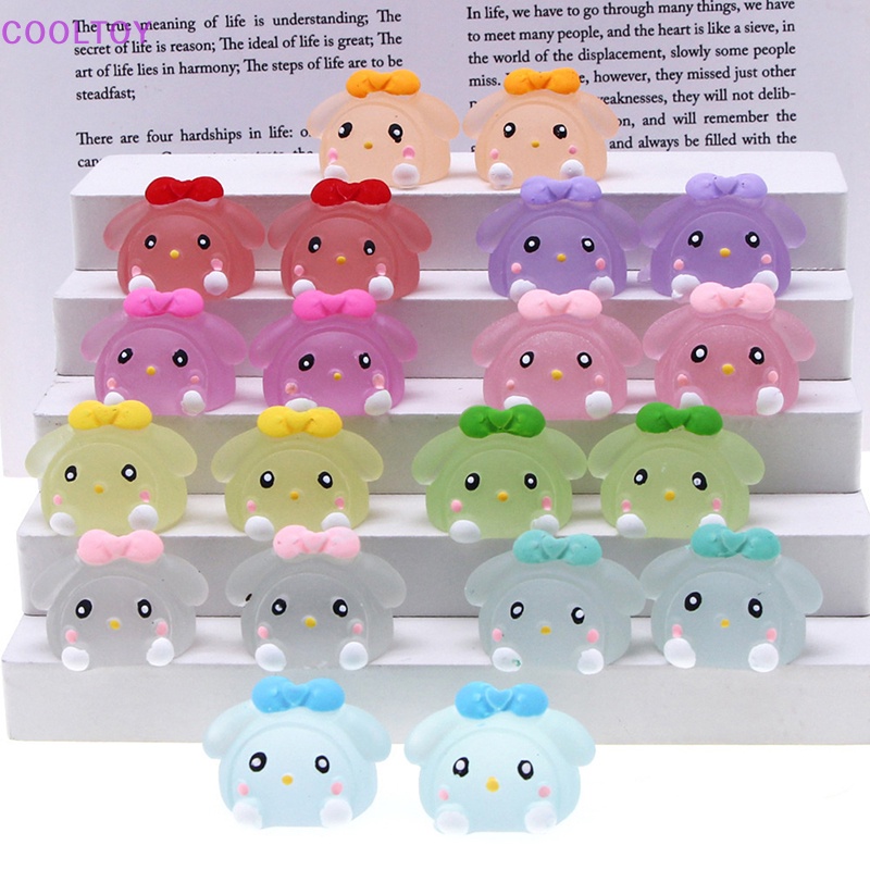 Cooltoy Set 5 Thỏ Dạ Quang Ba Chiều DIY Dễ Thương Trang Trí Nhà Cửa