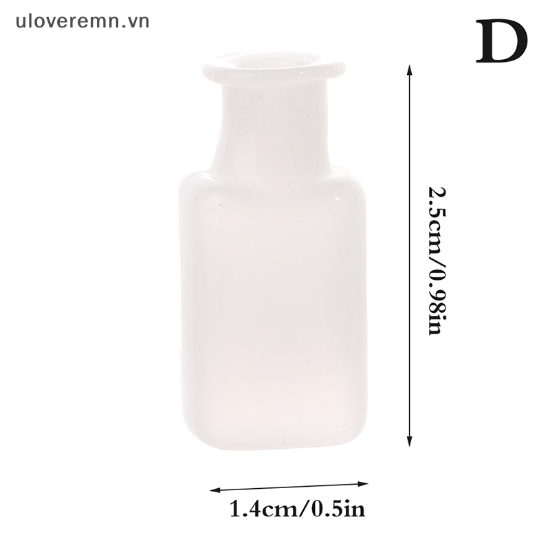 1 Bình Hoa Bằng Thủy Tinh Màu Trắng Tỷ Lệ 1: 12 Dùng Trang Trí Nhà Búp Bê