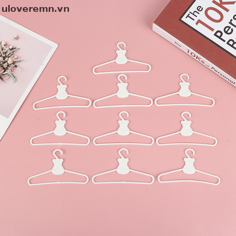 Set 10 Móc Nhựa mini Treo Áo Khoác / Đầm / Búp Bê