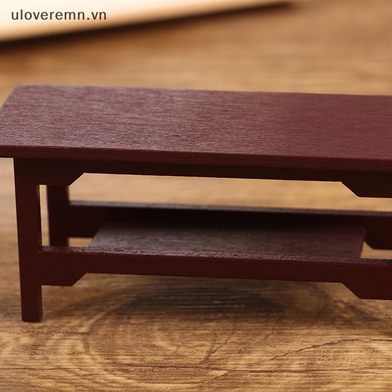 1 Bàn Gỗ Mini Tỉ Lệ 1 / 12 Trang Trí Nhà Búp Bê