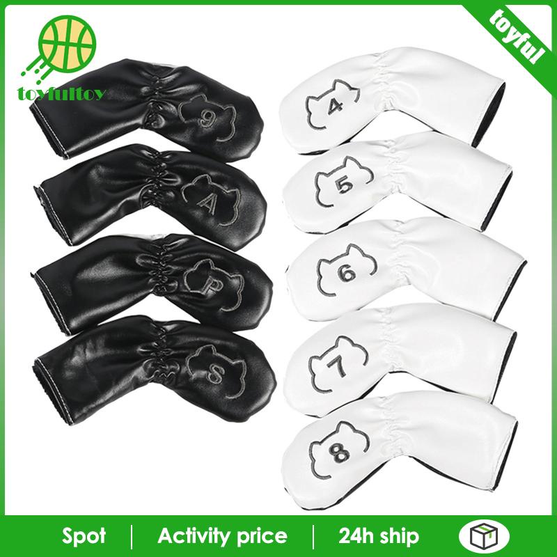 Set 9 Vỏ Bọc Đầu Gậy Đánh Golf Thể Thao Ngoài Trời