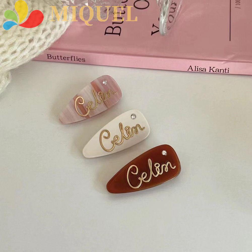 Kẹp Tóc Nhỏ Nhắn Hình Chữ Phong Cách Retro Dễ Thương Y2K|Kẹp Tóc Mỏ Vịt Hình Học Thời Trang Dành Cho Nữ