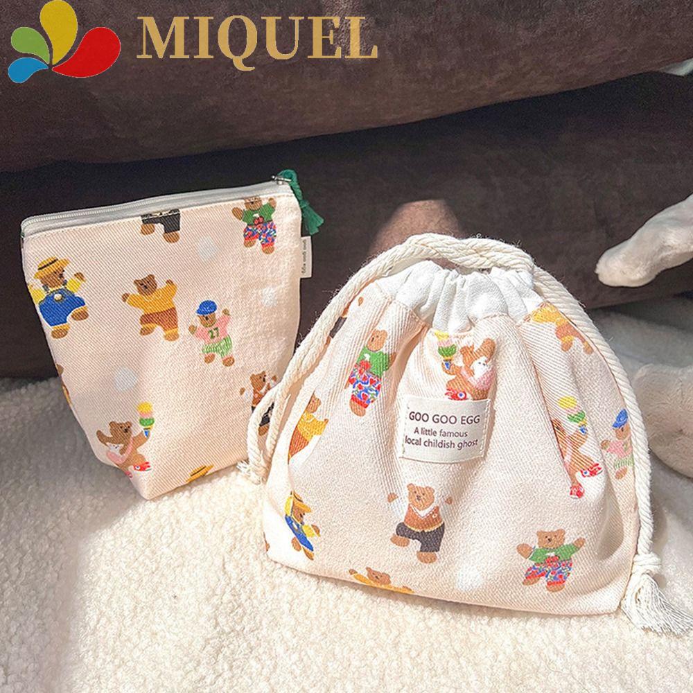 Túi Dây Rút Đựng Mỹ Phẩm Dụng Cụ Trang Điểm Kiểu Nhật Hàn Đơn Giản Cho Nam Nữ