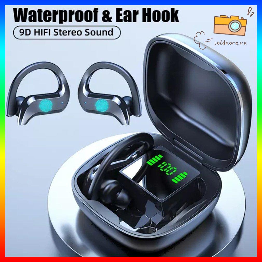 Tai nghe Bluetooth thông minh hiển thị kỹ thuật số gắn trên tai MD03-Đen