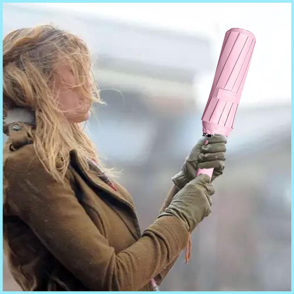 Dù Gấp Tự Động 12 Khúc Chống Gió Tiện Dụng Cho Nam Và Nữ