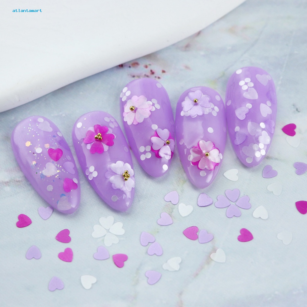 Túi Đựng Đồ Dùng Cao Cấp Tiện Dụng| 1 Hộp 6 Ngăn Đựng Phụ Kiện Trang Trí Móng Tay Nghệ Thuật Không Phai Màu Dễ Dàng Tháo Rời Không Dính Hình Trái Tim