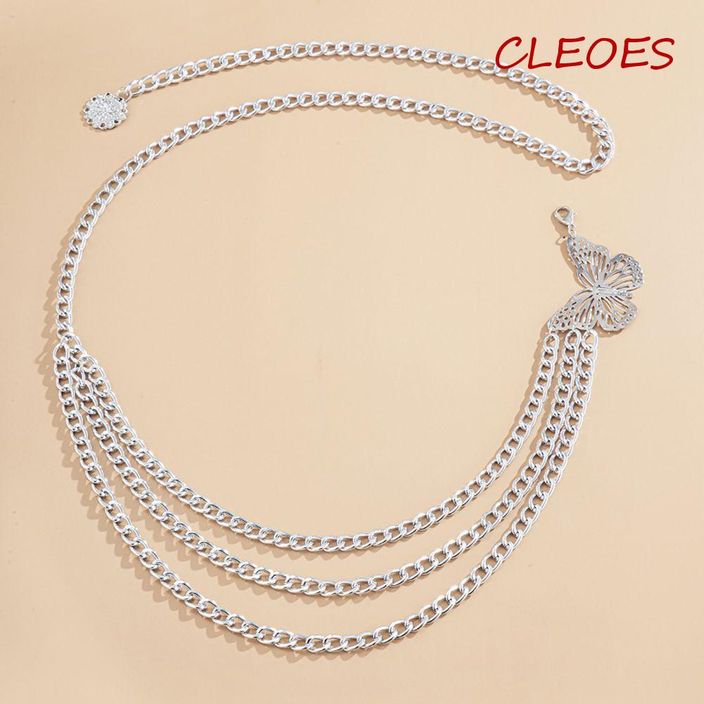 Dây Xích Đeo Hông Nhiều Lớp Bằng Kim Loại Thời Trang