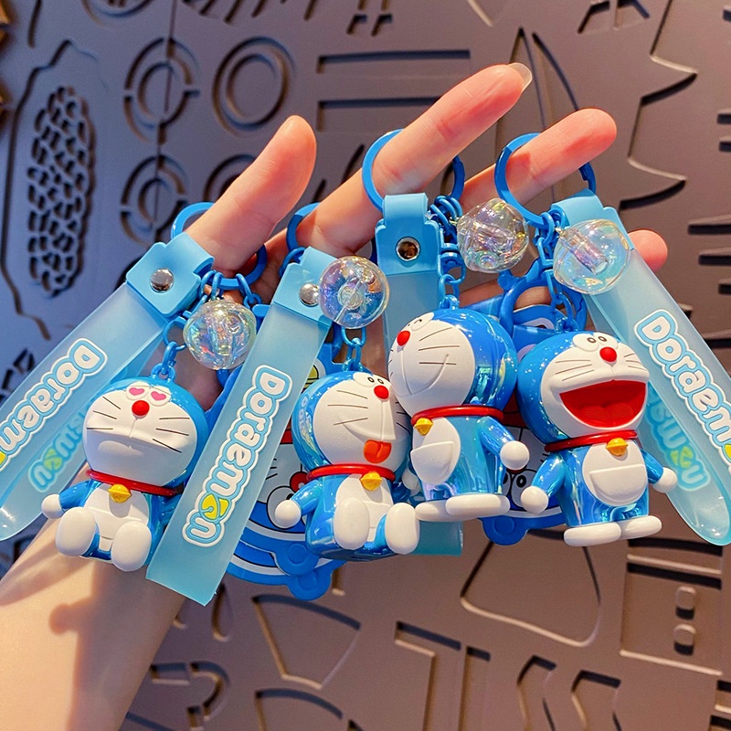 Móc Chìa Khóa Acrylic Hình Doraemon Đáng Yêu