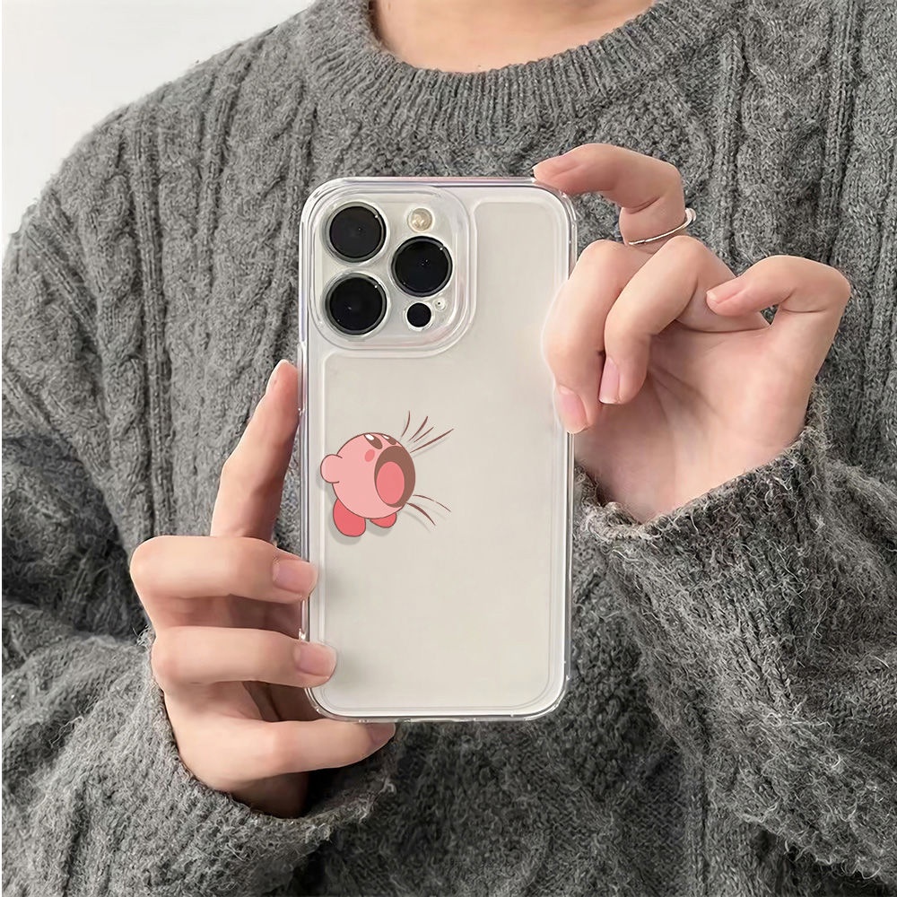 ✅Ốp Điện Thoại Dẻo Họa Tiết Ngôi Sao Kirby Dễ Thương Chống Sốc Cho Apple 78max 11 plus13 Iphone12 14pro Q3XG