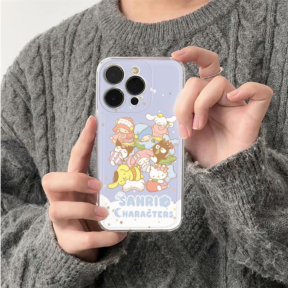 ✅Ốp Điện Thoại Dẻo Họa Tiết Hoạt Hình Sanrio Dễ Thương Chống Sốc Cho Apple Iphone13 Max78P14Pro6In 11iPhone12 9DTS