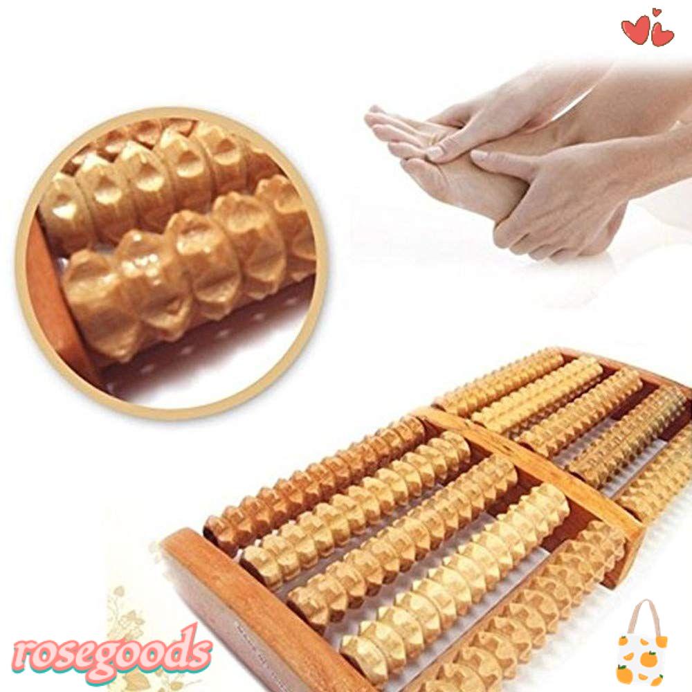 Con Lăn Massage Chân 5 Chân Bằng Gỗ Tre Chất Lượng Cao